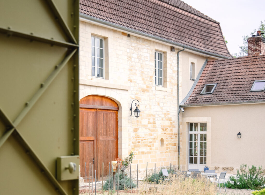 Arrière cour du champagne Lheureux à Mutigny dans la Marne